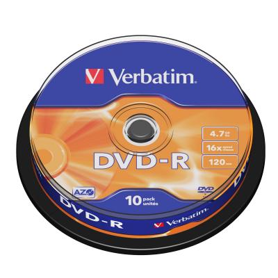 Verbatim #43523 DVD-R 16X 4.7GB (10pcs)