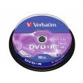 Verbatim #43498 DVD+R 16X 4.7GB (10pcs)