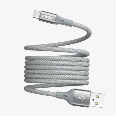 BWOO X311C USB-A to C 3.0A (480Mbps) 磁吸自收納式充電傳輸線-1M