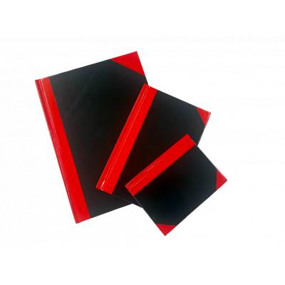Adelais OX2220 6"x8" 紅黑硬皮簿(200頁)
