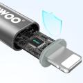 BWOO X311CL Type-C to Lighning 27W(480Mbps) 磁吸自收納式充電傳輸線-1M