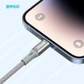BWOO X311L USB-A to Lighning 3.0A(480Mbps)磁吸自收納式充電傳輸線-1M