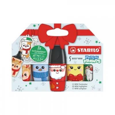 Stabilo Boss MINI 07/50-32-10 (聖誕限定)螢光筆(5色套裝 )