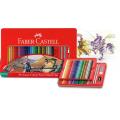 Faber-Castell 115849 Classic 六角形鐵盒彩色木顏色筆(48色)